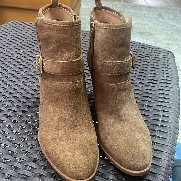 Franco Sarto Dorinda Suede Leather Ankle Bootie Sz 9.5 - Picture 4 of 9